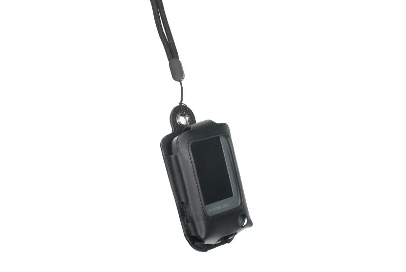 Carrying case for Freestyle Libre 1/2 / 3 / Insulinx / 14 Day glucose meter - With clear window, lanyard, and openings for lancets and charging port - Child-friendly operation